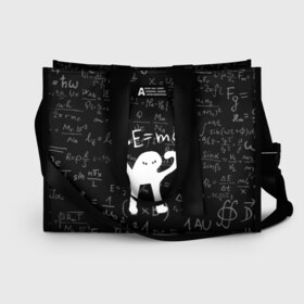 Сумка-шоппер 3D с принтом ЪУЪ СЪУКА E=mc2 в городе Новоалтайск, 100% полиэстер | застегивается на металлическую кнопку; внутренний карман застегивается на молнию. Стенки укреплены специальным мягким материалом, чтобы защитить содержимое от несильных ударов
 | cat | emc 2 | emc2 | mem | memes | truxkot19 | знаменитые формулы | интернет приколы | кот | мем | мем кот | физика | формулы | ъуъ | ъуъ съука | эйнштейн