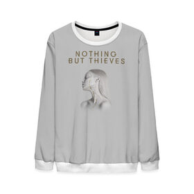 Мужской свитшот 3D с принтом Nothing But Thieves в городе Новоалтайск, 100% полиэстер с мягким внутренним слоем | круглый вырез горловины, мягкая резинка на манжетах и поясе, свободная посадка по фигуре | nothing but | nothing but thieves | rock | рок