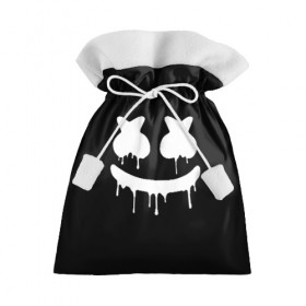 Подарочный 3D мешок с принтом MARSHMELLO MELT в городе Новоалтайск, 100% полиэстер | Размер: 29*39 см | america | dj | marshmello | melt | usa | америка | маршмелло