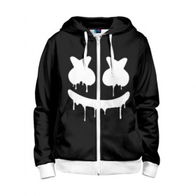 Детская толстовка 3D на молнии с принтом MARSHMELLO MELT в городе Новоалтайск, 100% полиэстер |  манжеты и пояс оформлены широкой мягкой резинкой, двухслойный капюшон со шнурком для регулировки, спереди карманы и застежка-молния
 | america | dj | marshmello | melt | usa | америка | маршмелло