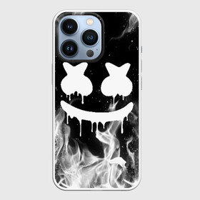 Чехол для iPhone 13 Pro с принтом MARSHMELLO MELT в городе Новоалтайск,  |  | america | dj | fire | flame | marshmello | usa | америка | маршмелло | огонь | пламя