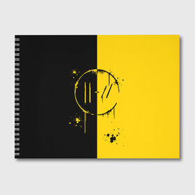 Альбом для рисования с принтом TWENTY ONE PILOTS в городе Новоалтайск, 100% бумага
 | матовая бумага, плотность 200 мг. | 21 pilots | 21p | bandito | blurryface | chlorine | joshua | ned | top | trench | twenty one pilots | tyler | бандито | нэд | тренч