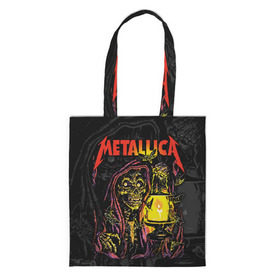 Сумка 3D повседневная с принтом Metallica в городе Новоалтайск, 100% полиэстер | Плотность: 200 г/м2; Размер: 34×35 см; Высота лямок: 30 см | american | death | fly | holds | james hetfield | kirk hammett | lantern | metal band | metallica | moths | music | mysticism | rock | skeleton | skull | американская | держит | джеймс хетфилд | ларс ульрих | летают | метал группа | металлика | мистика | 