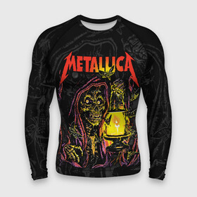 Мужской рашгард 3D с принтом Metallica в городе Новоалтайск,  |  | american | death | fly | holds | james hetfield | kirk hammett | lantern | metal band | metallica | moths | music | mysticism | rock | skeleton | skull | американская | держит | джеймс хетфилд | ларс ульрих | летают | метал группа | металлика | мистика | 