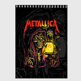 Скетчбук с принтом Metallica в городе Новоалтайск, 100% бумага
 | 48 листов, плотность листов — 100 г/м2, плотность картонной обложки — 250 г/м2. Листы скреплены сверху удобной пружинной спиралью | american | death | fly | holds | james hetfield | kirk hammett | lantern | metal band | metallica | moths | music | mysticism | rock | skeleton | skull | американская | держит | джеймс хетфилд | ларс ульрих | летают | метал группа | металлика | мистика | 