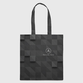 Сумка 3D повседневная с принтом Mercedes в городе Новоалтайск, 100% полиэстер | Плотность: 200 г/м2; Размер: 34×35 см; Высота лямок: 30 см | amg | mercedes | авто | автомобиль | иномарка | логотип | машина | мерседес | текстура
