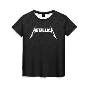 Женская футболка 3D с принтом METALLICA (НА СПИНЕ) в городе Новоалтайск, 100% полиэфир ( синтетическое хлопкоподобное полотно) | прямой крой, круглый вырез горловины, длина до линии бедер | lindemann | lm | rammstein | rock | кристиан лоренц | линдеманн | лм | музыка | рамштайн | рок | тилль линдеманн