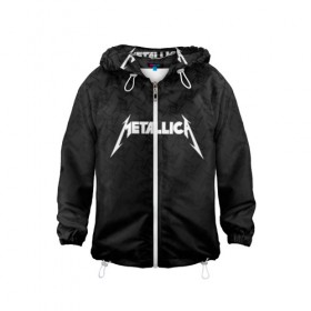 Детская ветровка 3D с принтом METALLICA (НА СПИНЕ) в городе Новоалтайск, 100% полиэстер | подол и капюшон оформлены резинкой с фиксаторами, по бокам два кармана без застежек, один потайной карман на груди | lindemann | lm | rammstein | rock | кристиан лоренц | линдеманн | лм | музыка | рамштайн | рок | тилль линдеманн