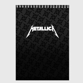 Скетчбук с принтом METALLICA в городе Новоалтайск, 100% бумага
 | 48 листов, плотность листов — 100 г/м2, плотность картонной обложки — 250 г/м2. Листы скреплены сверху удобной пружинной спиралью | lindemann | lm | rammstein | rock | кристиан лоренц | линдеманн | лм | музыка | рамштайн | рок | тилль линдеманн