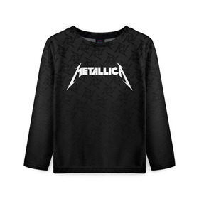 Детский лонгслив 3D с принтом METALLICA (НА СПИНЕ) в городе Новоалтайск, 100% полиэстер | длинные рукава, круглый вырез горловины, полуприлегающий силуэт
 | lindemann | lm | rammstein | rock | кристиан лоренц | линдеманн | лм | музыка | рамштайн | рок | тилль линдеманн