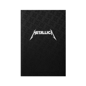 Обложка для паспорта матовая кожа с принтом METALLICA (НА СПИНЕ) в городе Новоалтайск, натуральная матовая кожа | размер 19,3 х 13,7 см; прозрачные пластиковые крепления | lindemann | lm | rammstein | rock | кристиан лоренц | линдеманн | лм | музыка | рамштайн | рок | тилль линдеманн