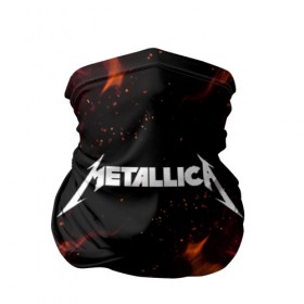 Бандана-труба 3D с принтом METALLICA (НА СПИНЕ) в городе Новоалтайск, 100% полиэстер, ткань с особыми свойствами — Activecool | плотность 150‒180 г/м2; хорошо тянется, но сохраняет форму | fire | flame | metallica | металлика | огонь | пламя