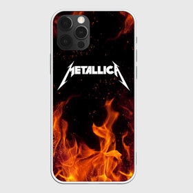 Чехол для iPhone 12 Pro Max с принтом METALLICA (НА СПИНЕ) в городе Новоалтайск, Силикон |  | Тематика изображения на принте: fire | flame | metallica | металлика | огонь | пламя