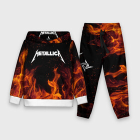 Детский костюм 3D (с толстовкой) с принтом METALLICA (НА СПИНЕ) в городе Новоалтайск,  |  | fire | flame | metallica | металлика | огонь | пламя