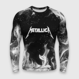Мужской рашгард 3D с принтом METALLICA (НА СПИНЕ) в городе Новоалтайск,  |  | fire | flame | metallica | металлика | огонь | пламя