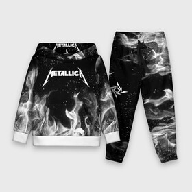 Детский костюм 3D (с толстовкой) с принтом METALLICA (НА СПИНЕ) в городе Новоалтайск,  |  | fire | flame | metallica | металлика | огонь | пламя