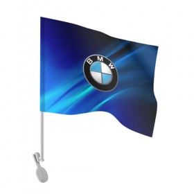 Флаг для автомобиля с принтом BMW (РЕДАЧ) в городе Новоалтайск, 100% полиэстер | Размер: 30*21 см | bmw | bmw performance | m | motorsport | performance | бмв | моторспорт