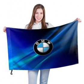 Флаг 3D с принтом BMW (РЕДАЧ) в городе Новоалтайск, 100% полиэстер | плотность ткани — 95 г/м2, размер — 67 х 109 см. Принт наносится с одной стороны | bmw | bmw performance | m | motorsport | performance | бмв | моторспорт