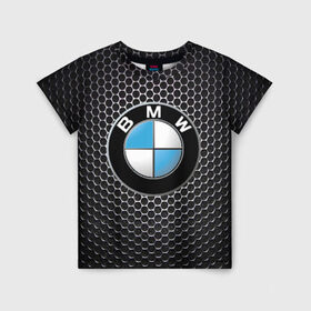Детская футболка 3D с принтом BMW (РЕДАЧ) в городе Новоалтайск, 100% гипоаллергенный полиэфир | прямой крой, круглый вырез горловины, длина до линии бедер, чуть спущенное плечо, ткань немного тянется | bmw | bmw performance | m | motorsport | performance | бмв | моторспорт