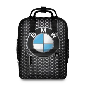 Женский рюкзак 3D с принтом BMW (РЕДАЧ) в городе Новоалтайск, 100% полиэстер | лямки с регулируемой длиной, сверху ручки, чтобы рюкзак нести как сумку. Основное отделение закрывается на молнию, как и внешний карман. Внутри два дополнительных кармана, один из которых закрывается на молнию. По бокам два дополнительных кармашка, куда поместится маленькая бутылочка
 | bmw | bmw performance | m | motorsport | performance | бмв | моторспорт