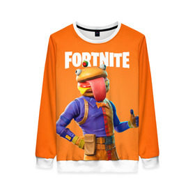 Женский свитшот 3D с принтом Fortnite (Burger) в городе Новоалтайск, 100% полиэстер с мягким внутренним слоем | круглый вырез горловины, мягкая резинка на манжетах и поясе, свободная посадка по фигуре | burger | fortnite | game | like | mem | skin | skins | бургер | скин | форнайн | форнайт | фортнайн | фортнайт