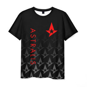 Мужская футболка 3D с принтом ASTRALIS в городе Новоалтайск, 100% полиэфир | прямой крой, круглый вырез горловины, длина до линии бедер | astralis | awp | counter strike | cs go | cs go global offensive | faze clan | hyper beast | team liquid | астралис | тим ликвид | фейз клан | хайпер бист