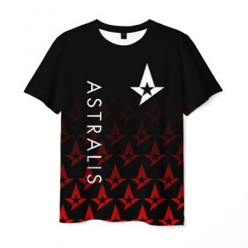 Мужская футболка 3D с принтом ASTRALIS в городе Новоалтайск, 100% полиэфир | прямой крой, круглый вырез горловины, длина до линии бедер | astralis | awp | counter strike | cs go | cs go global offensive | faze clan | hyper beast | team liquid | астралис | тим ликвид | фейз клан | хайпер бист