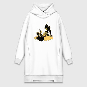 Платье-худи хлопок с принтом Bendy And The Ink Machine (60) в городе Новоалтайск,  |  | bendy | bendy and the ink machine | devil | game | horror | ink | mask | бенди | бенди и чернильная машина | краска | чернила