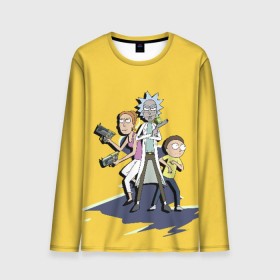 Мужской лонгслив 3D с принтом Summer, Rick, Morty в городе Новоалтайск, 100% полиэстер | длинные рукава, круглый вырез горловины, полуприлегающий силуэт | morty | morty smith | portal | rick | rick and morty | rick sanchez | sanchez | smith | морти | морти смит | портал | рик | рик и морти | рик санчез | санчез | смит