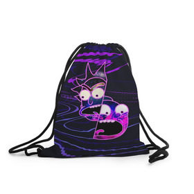 Рюкзак-мешок 3D с принтом Rick and Morty в городе Новоалтайск, 100% полиэстер | плотность ткани — 200 г/м2, размер — 35 х 45 см; лямки — толстые шнурки, застежка на шнуровке, без карманов и подкладки | morty | morty smith | portal | rick | rick and morty | rick sanchez | sanchez | smith | морти | морти смит | портал | рик | рик и морти | рик санчез | санчез | смит