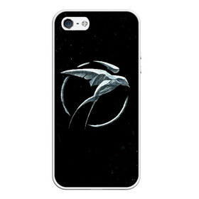 Чехол для iPhone 5/5S матовый с принтом THE WITCHER - Символ Цири в городе Новоалтайск, Силикон | Область печати: задняя сторона чехла, без боковых панелей | bird | game | games | geralt | hunter | logo | monsters | series | star | the | witcher | wolf | ведьмак | волк | геральт | звезда | игра | игры | лого | медальон | монстры | охотник | птица | сериал | символ