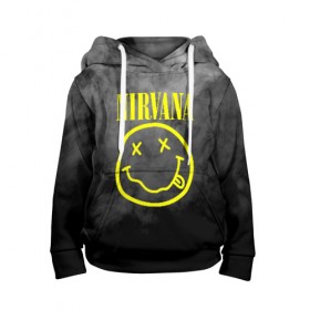 Детская толстовка 3D с принтом NIRVANA в городе Новоалтайск, 100% полиэстер | двухслойный капюшон со шнурком для регулировки, мягкие манжеты на рукавах и по низу толстовки, спереди карман-кенгуру с мягким внутренним слоем | nirvana | smile | курт кобейн | нирвана | смайл