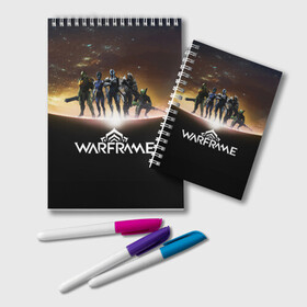 Блокнот с принтом WARFRAME Planet в городе Новоалтайск, 100% бумага | 48 листов, плотность листов — 60 г/м2, плотность картонной обложки — 250 г/м2. Листы скреплены удобной пружинной спиралью. Цвет линий — светло-серый
 | Тематика изображения на принте: excalibur | game | games | inaros | ivara | logo | lotus | nezha | rhino | saryn | stalker | symbol | tenno | trinity | warframe | варфрейм | игра | игры | лого | лотос | раса | символ | сталкер | тэнно | экзоскелет