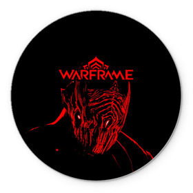 Коврик для мышки круглый с принтом WARFRAME - Red Stalker в городе Новоалтайск, резина и полиэстер | круглая форма, изображение наносится на всю лицевую часть | excalibur | game | games | inaros | ivara | logo | lotus | nezha | rhino | saryn | stalker | symbol | tenno | trinity | warframe | варфрейм | игра | игры | лого | лотос | раса | символ | сталкер | тэнно | экзоскелет