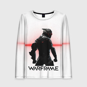 Женский лонгслив 3D с принтом WARFRAME в городе Новоалтайск, 100% полиэстер | длинные рукава, круглый вырез горловины, полуприлегающий силуэт | excalibur | game | games | inaros | ivara | logo | lotus | nezha | rhino | saryn | stalker | symbol | tenno | trinity | warframe | варфрейм | игра | игры | лого | лотос | раса | символ | сталкер | тэнно | экзоскелет
