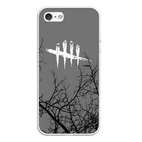 Чехол для iPhone 5/5S матовый с принтом DEAD BY DAYLIGHT в городе Новоалтайск, Силикон | Область печати: задняя сторона чехла, без боковых панелей | day | daylight | dead | dead by daylight | game | games | horror | light | logo | skull | skulls | stripes | survival | дэйлайт | игра | игры | лого | мертвецы | метвец | полосы | ужасы | фпс | череп | черепа