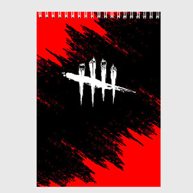 Скетчбук с принтом DEAD BY DAYLIGHT в городе Новоалтайск, 100% бумага
 | 48 листов, плотность листов — 100 г/м2, плотность картонной обложки — 250 г/м2. Листы скреплены сверху удобной пружинной спиралью | dbd | dead by daylight | survival horror | дбд | мертвы к рассвету