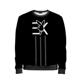 Детский свитшот 3D с принтом EGOR KREED x Rabbit в городе Новоалтайск, 100% полиэстер | свободная посадка, прямой крой, мягкая тканевая резинка на рукавах и понизу свитшота | black | egor | hip | hop | inc | kreed | logo | pop | rap | star | team | алых | грехи | егор | знают | крид | лого | миллион | настроения | они | поп | роз | рэп | самая | символ | хип | холостяк | хоп | цвет | черный | что