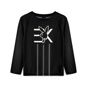 Детский лонгслив 3D с принтом EGOR KREED x Rabbit в городе Новоалтайск, 100% полиэстер | длинные рукава, круглый вырез горловины, полуприлегающий силуэт
 | black | egor | hip | hop | inc | kreed | logo | pop | rap | star | team | алых | грехи | егор | знают | крид | лого | миллион | настроения | они | поп | роз | рэп | самая | символ | хип | холостяк | хоп | цвет | черный | что