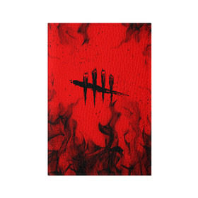 Обложка для паспорта матовая кожа с принтом DEAD BY DAYLIGHT в городе Новоалтайск, натуральная матовая кожа | размер 19,3 х 13,7 см; прозрачные пластиковые крепления | dbd | dead by daylight | survival horror | дбд | мертвы к рассвету