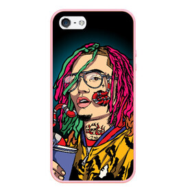 Чехол для iPhone 5/5S матовый с принтом Lil Pump в городе Новоалтайск, Силикон | Область печати: задняя сторона чехла, без боковых панелей | esskeetit | gazzy garcia | gucci gang | lil pump | lilpump | газзи гарсия | лил памп | рэп | рэпер | эшкере