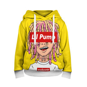 Детская толстовка 3D с принтом Lil Pump в городе Новоалтайск, 100% полиэстер | двухслойный капюшон со шнурком для регулировки, мягкие манжеты на рукавах и по низу толстовки, спереди карман-кенгуру с мягким внутренним слоем | esskeetit | gazzy garcia | gucci gang | lil pump | lilpump | газзи гарсия | лил памп | рэп | рэпер | эшкере