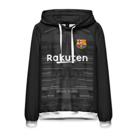 Мужская толстовка 3D с принтом Barcelona away gk 19-20 в городе Новоалтайск, 100% полиэстер | двухслойный капюшон со шнурком для регулировки, мягкие манжеты на рукавах и по низу толстовки, спереди карман-кенгуру с мягким внутренним слоем. | barcelona | champions league | spain | ter stegen | барселона | испания | лига чемпионов | тер штеген