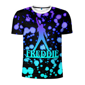 Мужская футболка 3D спортивная с принтом Freddie в городе Новоалтайск, 100% полиэстер с улучшенными характеристиками | приталенный силуэт, круглая горловина, широкие плечи, сужается к линии бедра | bohemian | brian | freddie | john | mercury | must go on | queen | rhapsody | roger | taylor | the miracle | the show | богемская | рапсодия | роджер тейлор | фредди меркьюри