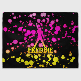Плед 3D с принтом Freddie в городе Новоалтайск, 100% полиэстер | закругленные углы, все края обработаны. Ткань не мнется и не растягивается | bohemian | brian | freddie | john | mercury | must go on | queen | rhapsody | roger | taylor | the miracle | the show | богемская | рапсодия | роджер тейлор | фредди меркьюри
