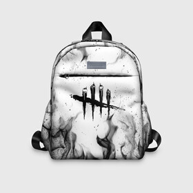 Детский рюкзак 3D с принтом DEAD BY DAYLIGHT | DBD в городе Новоалтайск, 100% полиэстер | лямки с регулируемой длиной, сверху петелька, чтобы рюкзак можно было повесить на вешалку. Основное отделение закрывается на молнию, как и внешний карман. Внутри дополнительный карман. По бокам два дополнительных кармашка | dbd | dead by daylight | survival horror | дбд | мертвы к рассвету
