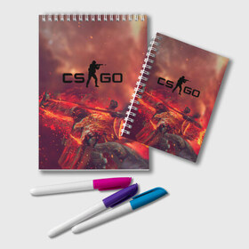 Блокнот с принтом CS GO в городе Новоалтайск, 100% бумага | 48 листов, плотность листов — 60 г/м2, плотность картонной обложки — 250 г/м2. Листы скреплены удобной пружинной спиралью. Цвет линий — светло-серый
 | beast | counterstike | csgo | hyper | hyperbeast | m4a1s | steam | винтовка | контра | кс | ксго | шмотки
