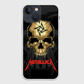 Чехол для iPhone 13 mini с принтом Metallica в городе Новоалтайск,  |  | american | james hetfield | kirk hammett | l | metal band | metallic | metallica | music | robot | rock | scales | sitting | skeleton | skull | throne | американская | джеймс хетфилд | кирк хэмметт | ларс ульрих | логотип | метал группа | металл