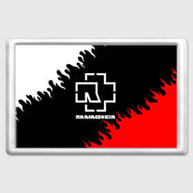 Магнит 45*70 с принтом RAMMSTEIN | РАМШТАЙН в городе Новоалтайск, Пластик | Размер: 78*52 мм; Размер печати: 70*45 | lindemann | lm | rammstein | rock | кристиан лоренц | линдеманн | лм | музыка | рамштайн | рок | тилль линдеманн