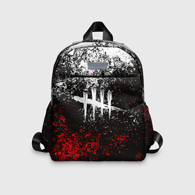Детский рюкзак 3D с принтом DEAD BY DAYLIGHT КРАСКИ И НИЧЕГО ЛИШНЕГО   DBD в городе Новоалтайск, 100% полиэстер | лямки с регулируемой длиной, сверху петелька, чтобы рюкзак можно было повесить на вешалку. Основное отделение закрывается на молнию, как и внешний карман. Внутри дополнительный карман. По бокам два дополнительных кармашка | dbd | dead by daylight | survival horror | дбд | мертвы к рассвету